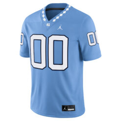 Alternative view of Custom North Carolina Tar Heels Football Carolina Blue Game Stitched Jersey