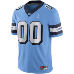 Alternative view of Custom North Carolina Tar Heels Football Carolina Blue Retro Game Stitched Jersey