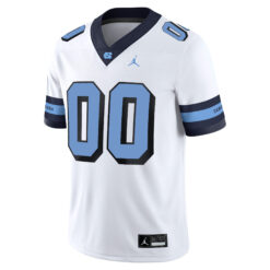 Alternative view of Custom North Carolina Tar Heels Football White Retro Game Stitched Jersey