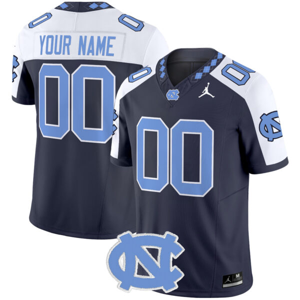 Custom North Carolina Tar Heels Football Alternate Navy Limited Stitched Jersey