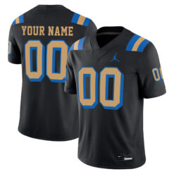 Custom UCLA Bruins Football Black Alternate Stitched Jersey