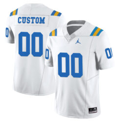 Custom UCLA Bruins Football White Vapor Limited Stitched Jersey