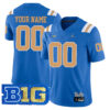 Custom UCLA Bruins Football Blue Home Stitched Jersey w/ B1G Patch