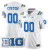 Custom UCLA Bruins Football White Vapor Limited Stitched Jersey w/ B1G Patch