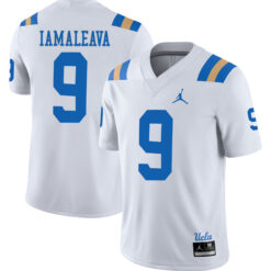 Nico Iamaleava UCLA Bruins Football White Away Stitched Jersey