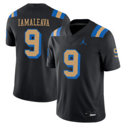 Nico Iamaleava UCLA Bruins Football Black Alternate Stitched Jersey