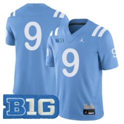 Nico Iamaleava UCLA Bruins Football Light Blue Alternate Stitched Jersey w/ B1G Patch