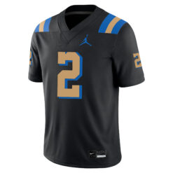 Alternative view of Andre Jordan Jr. UCLA Bruins Football Black Alternate Stitched Jersey