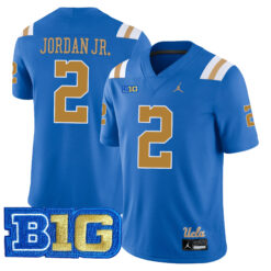 Andre Jordan Jr. UCLA Bruins Football Blue Home Stitched Jersey w/ B1G Patch