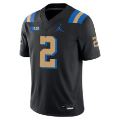 Alternative view of Andre Jordan Jr. UCLA Bruins Football Black Alternate Stitched Jersey w/ B1G Patch