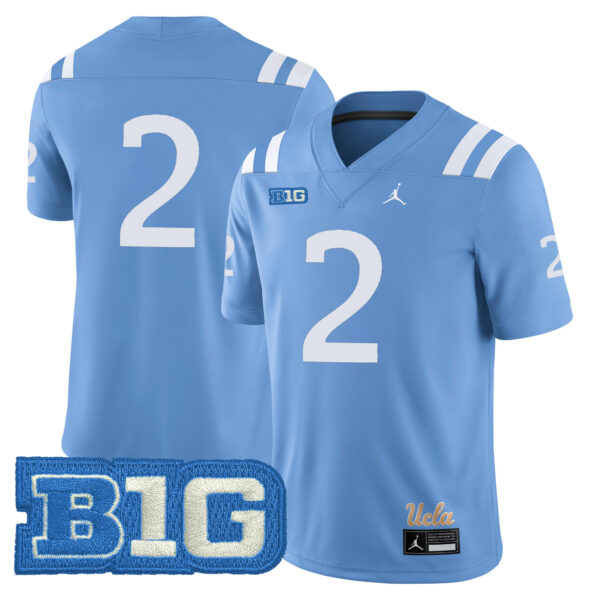 Andre Jordan Jr. UCLA Bruins Football Light Blue Alternate Stitched Jersey w/ B1G Patch