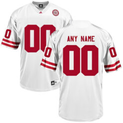 Custom Nebraska Cornhuskers Football White Stitched Jersey