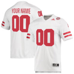Custom Nebraska Cornhuskers Football White Premier Stitched Jersey