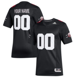 Custom Nebraska Cornhuskers Football Black Premier Strategy Stitched Jersey
