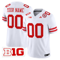Custom Nebraska Cornhuskers Football White Vapor Limited Stitched Jersey