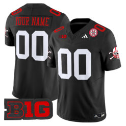 Custom Nebraska Cornhuskers Football Black Limited Stitched Jersey