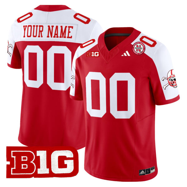 Custom Nebraska Cornhuskers Football Scarlet Alternate Limited Stitched Jersey