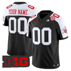 Custom Nebraska Cornhuskers Football Black Alternate Limited Stitched Jersey