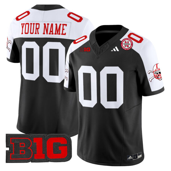 Custom Nebraska Cornhuskers Football Black Alternate Limited Stitched Jersey