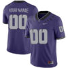 Custom TCU Horned Frogs Football Purple Home Game Stitched Jersey