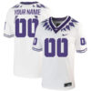 Custom TCU Horned Frogs Football White Away Game Stitched Jersey