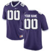Custom TCU Horned Frogs Football Purple Stitched Jersey