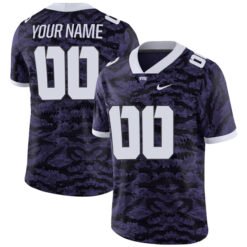 Custom TCU Horned Frogs Football Purple Limited Stitched Jersey