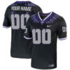 Custom TCU Horned Frogs Football Black Alternate Game Stitched Jersey