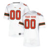 Custom Miami Hurricanes Football White Stitched Jersey