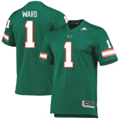 Cam Ward Miami Hurricanes Football Green Alternate Stitched Jersey