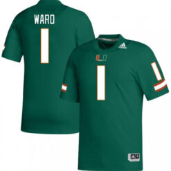 Cam Ward Miami Hurricanes Football Green Alternate Game Stitched Jersey
