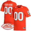 Custom Miami Hurricanes Football Orange Home Game Stitched Jersey w/ ACC Patch