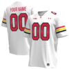 Custom Maryland Terrapins Football White Stitched Jersey w/ B1G Patch