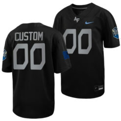 Custom Air Force Falcons Football Black Rivalry Stitched Jersey
