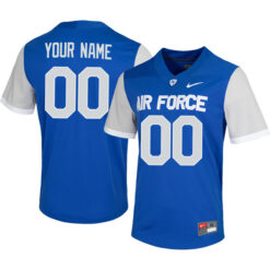 Custom Air Force Falcons Football Royal Blue Stitched Jersey