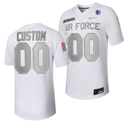 Custom Air Force Falcons Football White Rivalry Stitched Jersey w/ MWC Patch