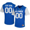 Custom Air Force Falcons Football Royal Blue Stitched Jersey w/ MWC Patch
