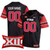 Custom Utah Utes Football Black Alternate Game Stitched Jersey w/ BIG12 Patch