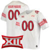 Custom Utah Utes Football White Throwback Game Stitched Jersey w/ BIG12 Patch