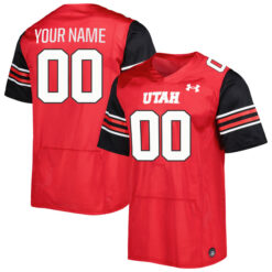 Custom Utah Utes Football Red Home Game Stitched Jersey