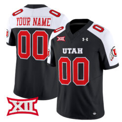Custom Utah Utes Football Black Alternate Vapor Limited Stitched Jersey