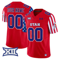 Custom Utah Utes Football American Style Red Stitched Jersey