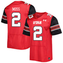 Zack Moss Utah Utes Football Red Home Game Stitched Jersey