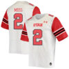 Zack Moss Utah Utes Football White Away Game Stitched Jersey