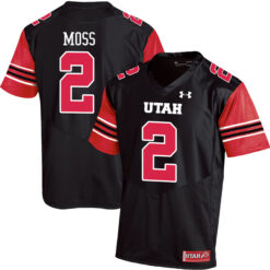 Zack Moss Utah Utes Football Black Alternate Game Stitched Jersey