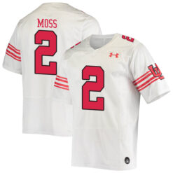 Zack Moss Utah Utes Football White Throwback Game Stitched Jersey