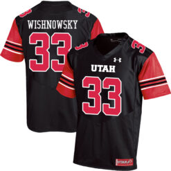 Mitch Wishnowsky Utah Utes Football Black Alternate Game Stitched Jersey
