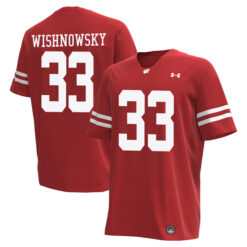 Mitch Wishnowsky Utah Utes Football Red Stitched Jersey