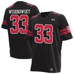 Mitch Wishnowsky Utah Utes Football Black Stitched Jersey