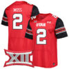 Zack Moss Utah Utes Football Red Home Game Stitched Jersey w/ XII Patch